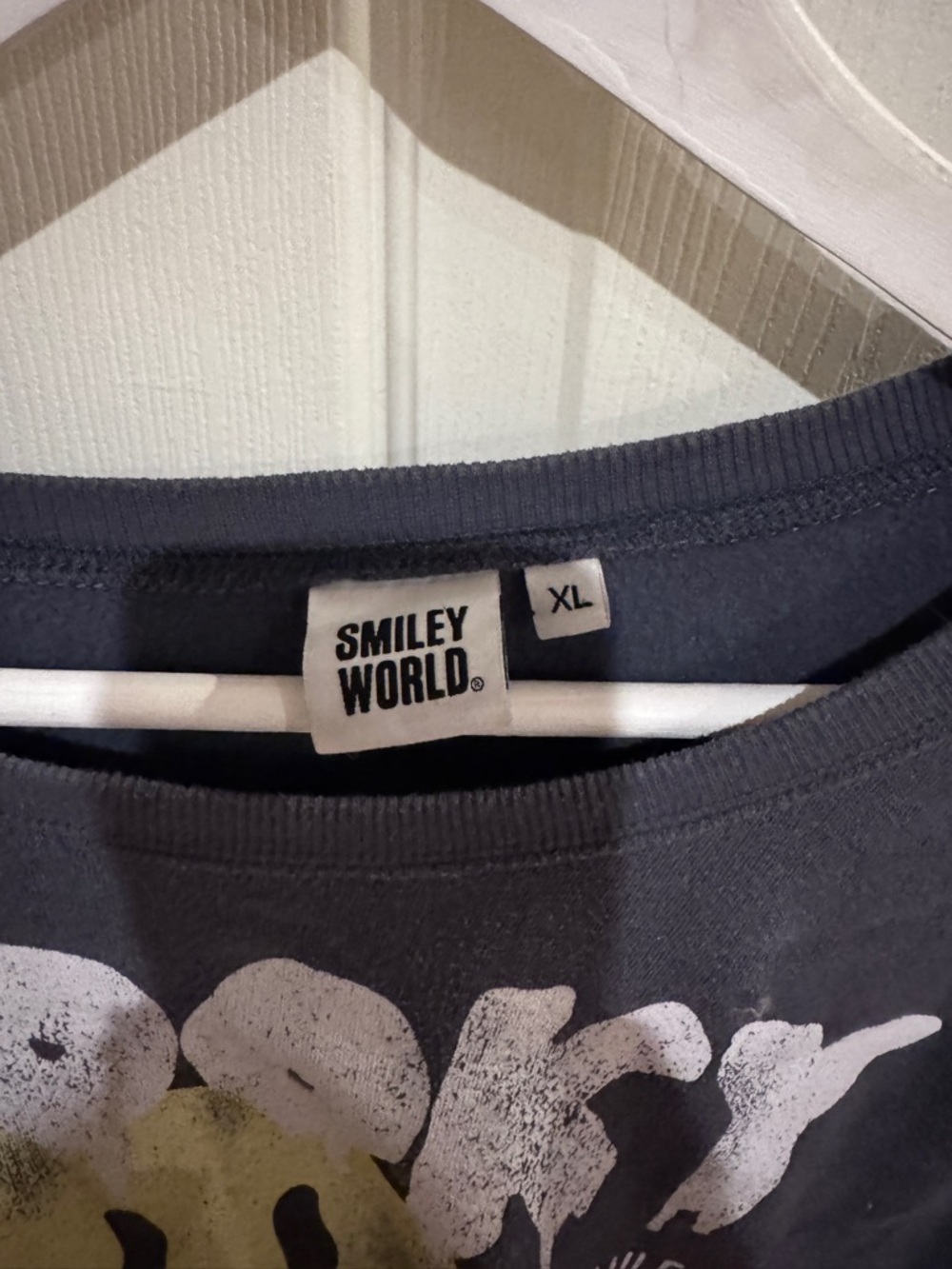 Smiley World Women's Charcoal Graphic Sweatshirt - XL
